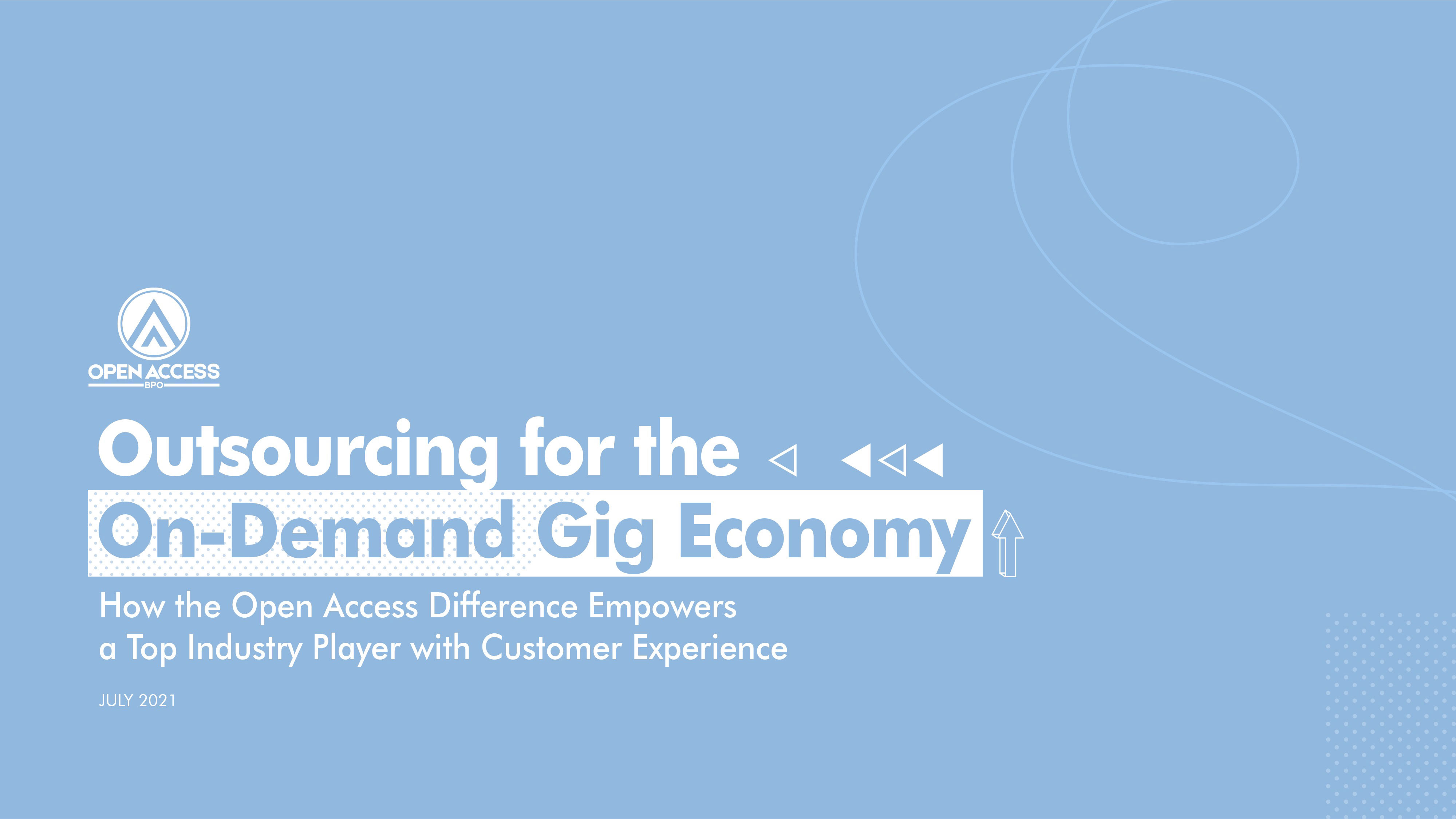 Open Access BPO Gig Economy outsourcing case study