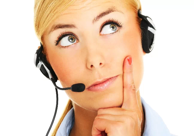 thinking-female-call-center-agent