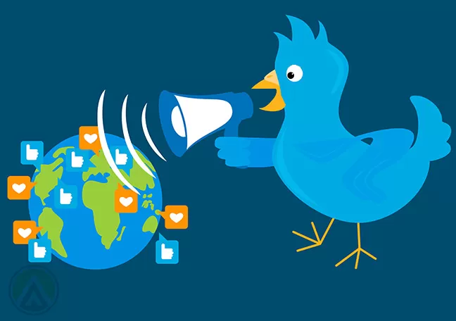 Twitter-bird-holding-megaphone