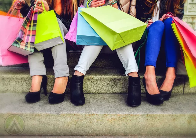 female-shoppers-with-shopping-bags