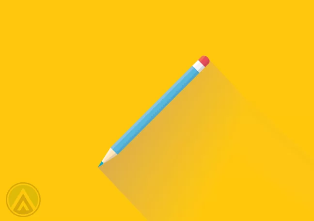 pencil-in-yellow-background