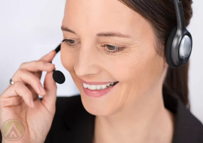 female-call-center-agent-listening-closely-to-call