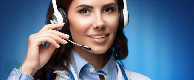 healthcare provider in customer service call center