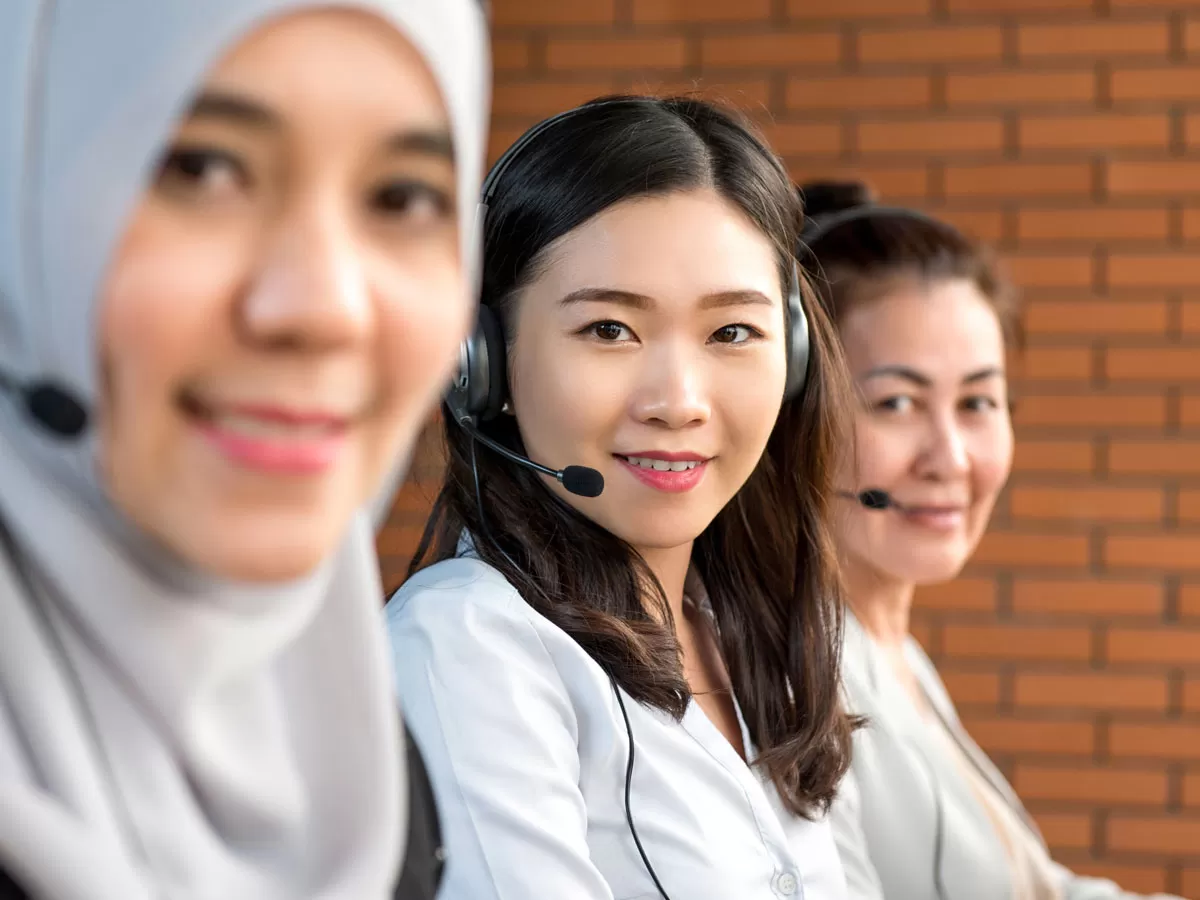 Asian call center agents