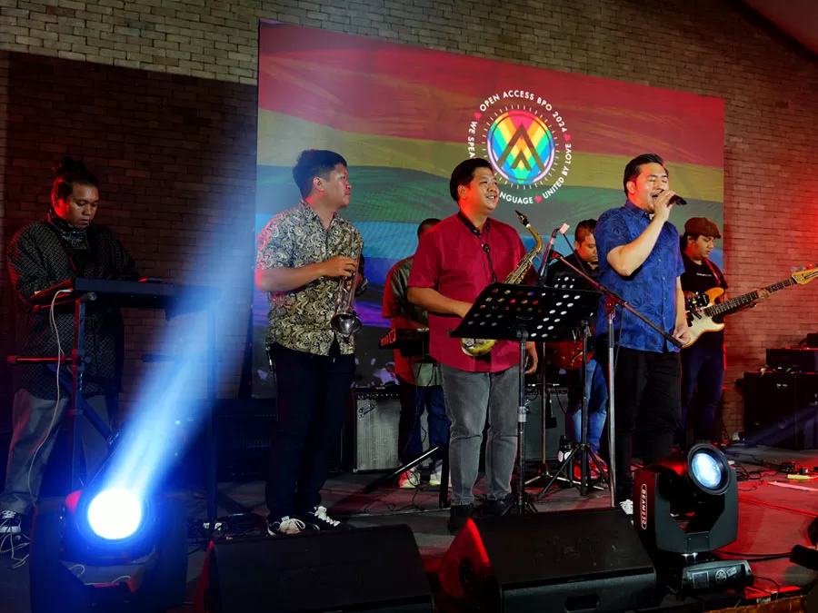 Reggae band Collie Herb during the Open Access BPO Pride Party