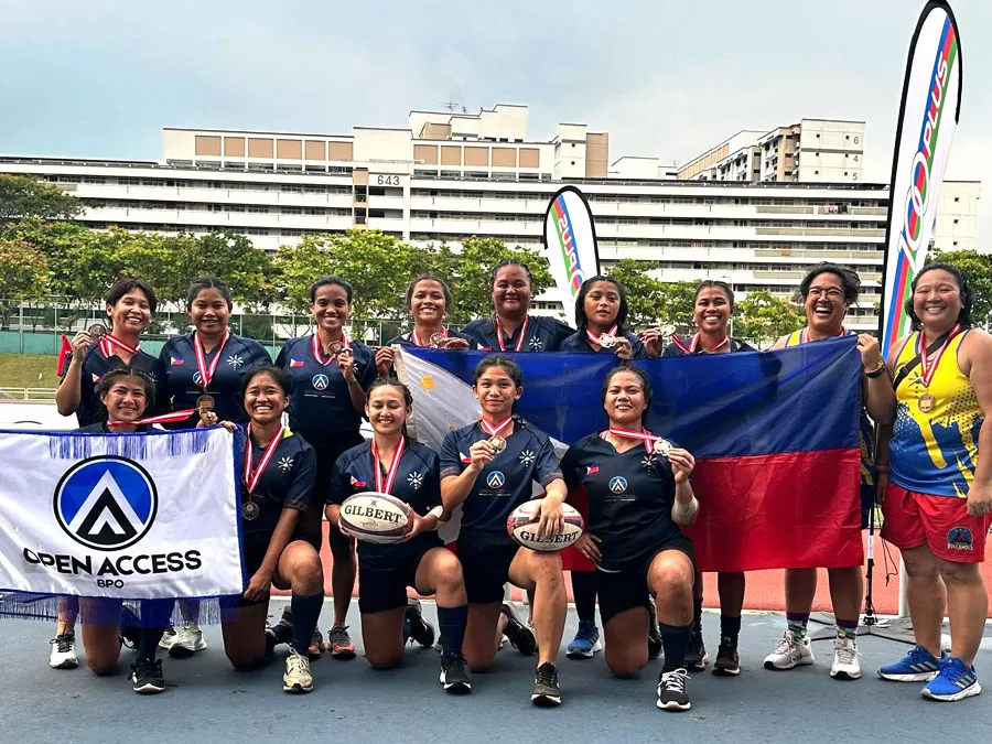 Open Access BPO Rising Stars Rugby Womens team- bronze winner of the SEA 7s